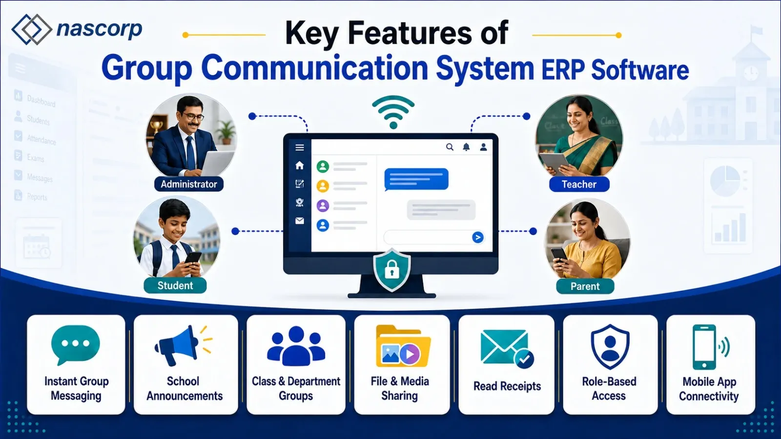 Group Communication System Software - ERP for Schools