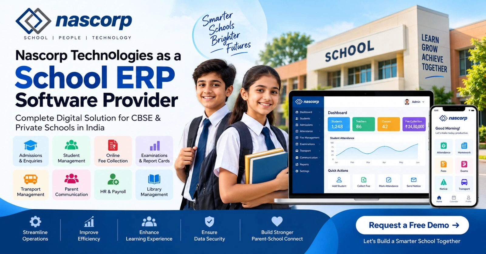 Nascorp Technologies as a School ERP